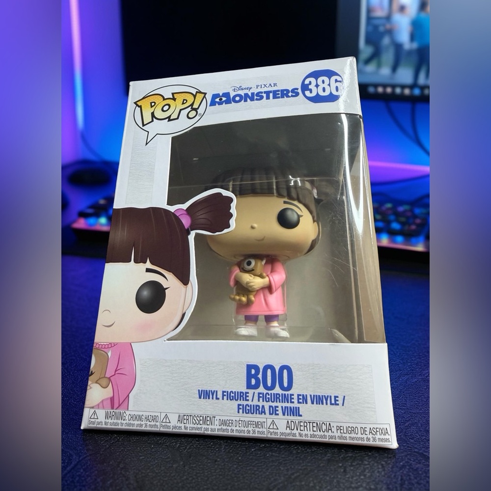 Funko Pop! Monsters Boo Vinyl Figure - Pink and Brown